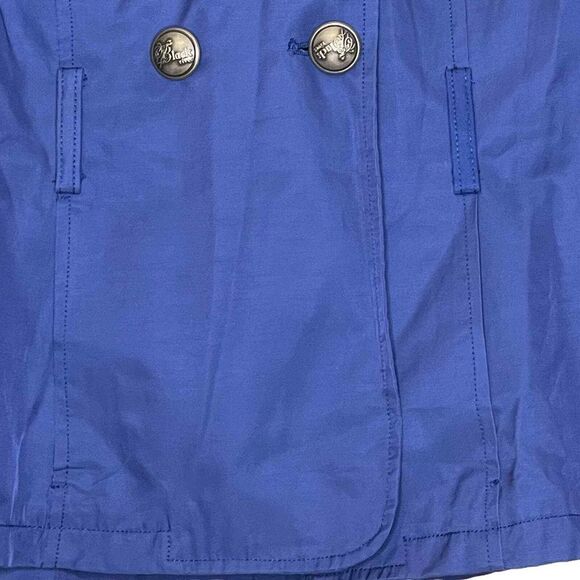 Black Rivet Jacket Size XS Blue Womens Button Up Lined Cotton Blend Hooded Coat - Picture 5 of 8